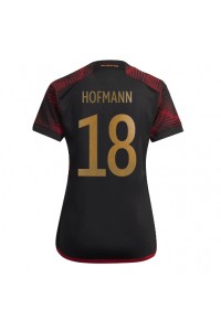 Saksa Jonas Hofmann #18 Jalkapallovaatteet Naisten Vieraspaita MM-kisat 2022 Lyhythihainen